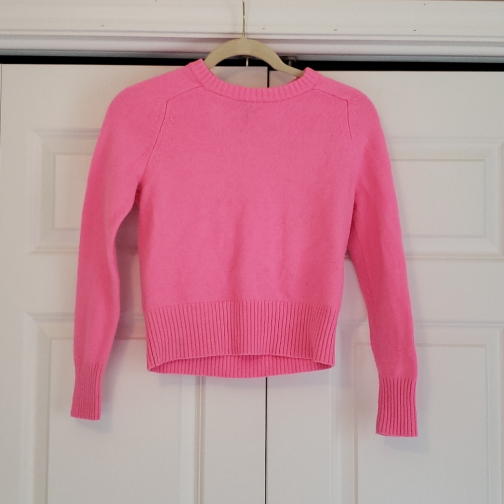 Hot pink J Crew sweater